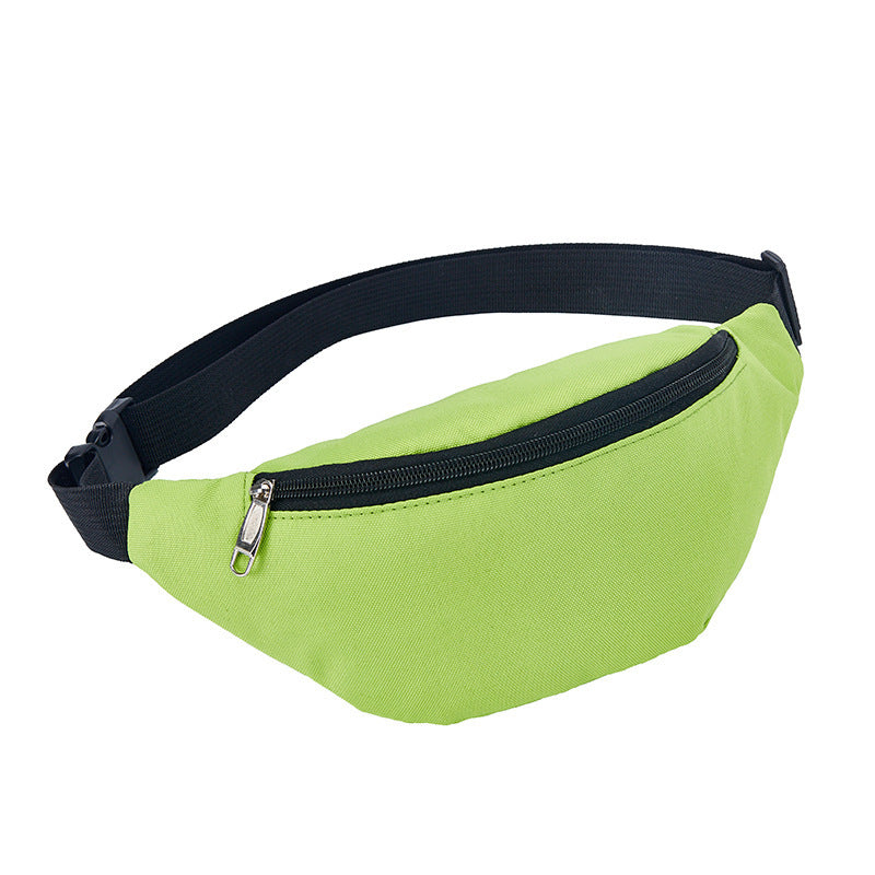 Men And Women Solid Color Running Belt Bag