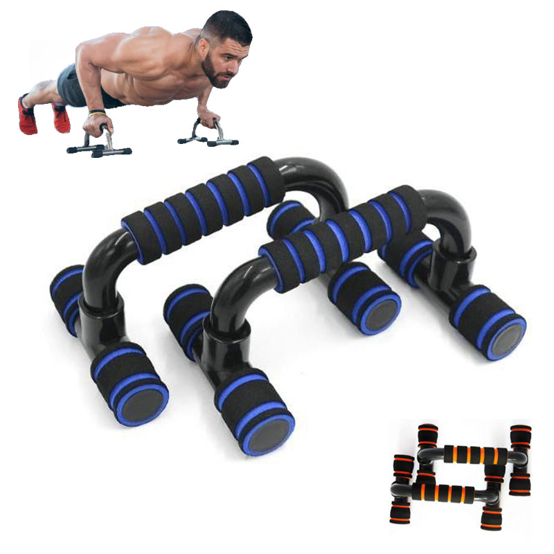 H-shaped Push-up Stand Sponge Hand Grip ABS Fitness Chest Training Bar Exercise