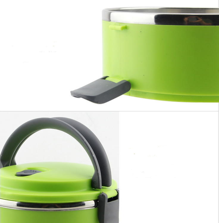 Fashion Multi-layer Student Lunch Box Insulated Plastic Stainless Steel