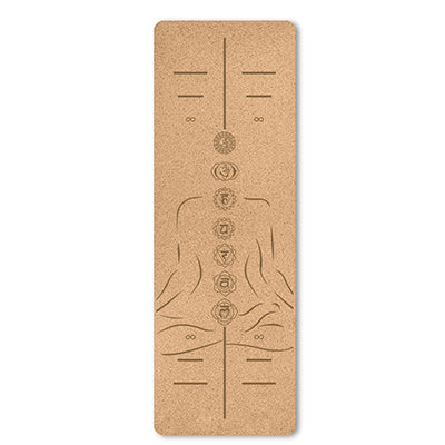Portable Cork Yoga Non-slip Exercise Mat Composite Environmentally Friendly TPE