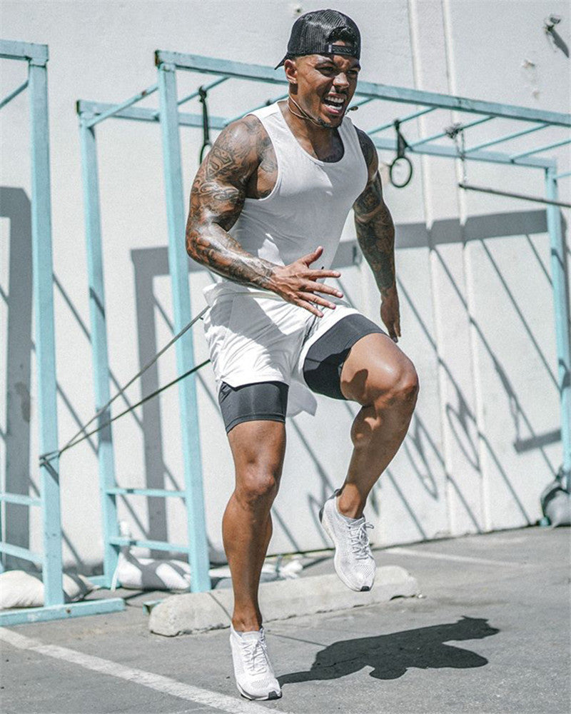 Summer Running Shorts Men 2 In 1 Sports