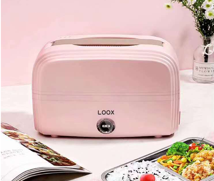 Portable Double Deck Electric Heating Lunch Box