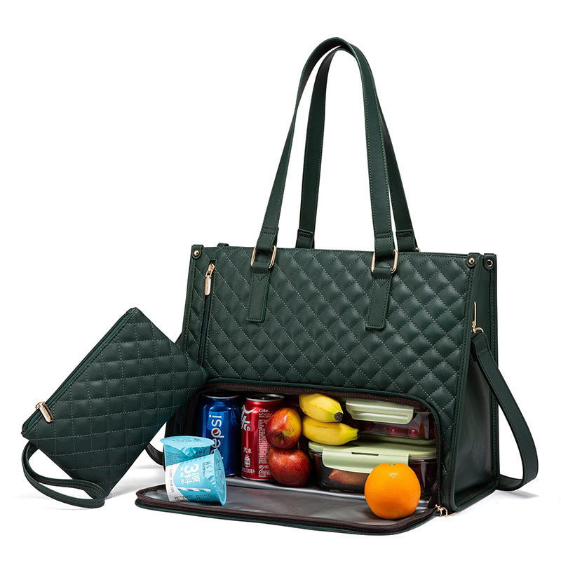 Fashionable Lunch Tote Bag Women's Thermal Insulation Box Leak-proof Crossbody