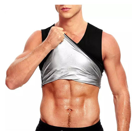 Fitness Corset Men's Shapewear Heat Trapping Shirt Sweat Body Shaper Vest