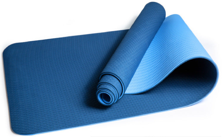 Lengthened Non-slip Two-color Yoga Mat Fitness