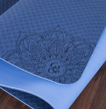 Two-color TPE Non-slip Yoga Mat Fitness