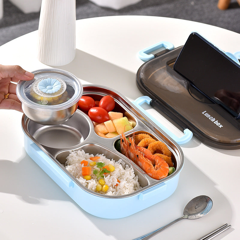 Lunch Box 304 Stainless Steel Double-layer For Students