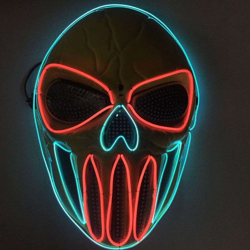 Halloween Ice Blue Scary Mask
