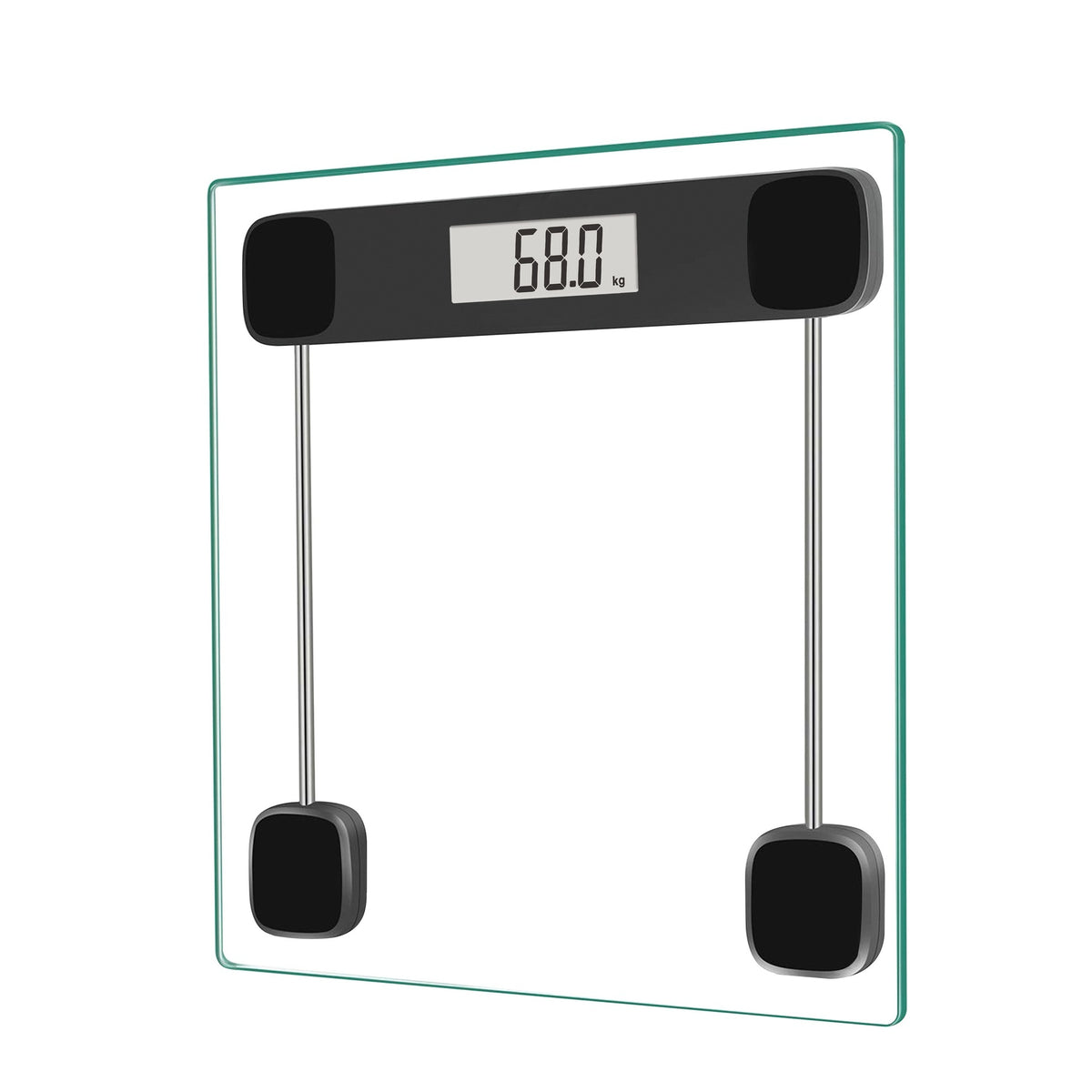 Household Electronic Body Scale With Transparent Tempered Glass Weight