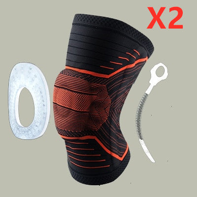 Knee Patella Protector Brace Silicone Spring Pad