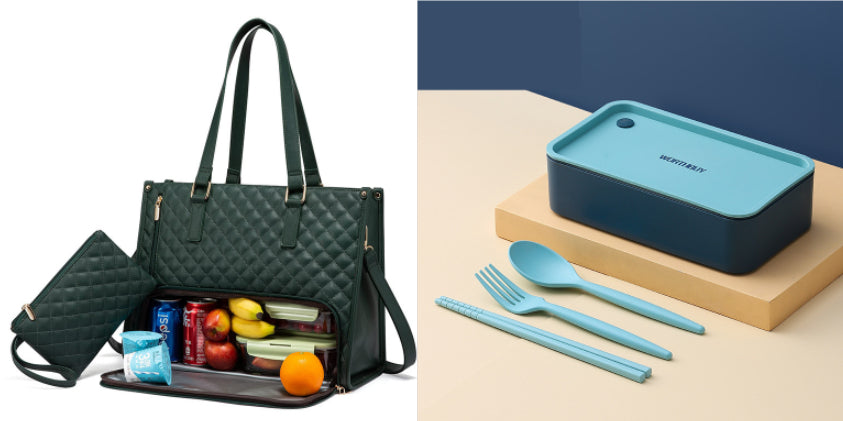 Convenient Commute Lunch Bag Women's Insulated Box Leak-proof Large Purse