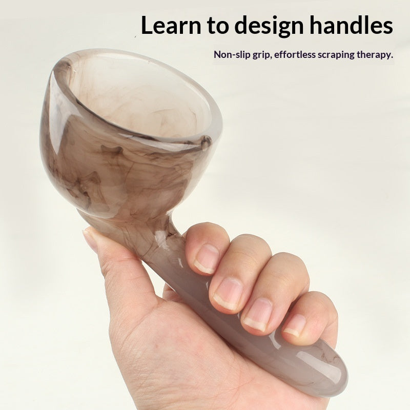Full-body Loosening With A Handheld Gua Sha Bowl Tendon-striking Stick And