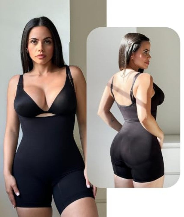 Open Bust Shapewear Tummy Control Bodysuits For Women Seamless Compression High