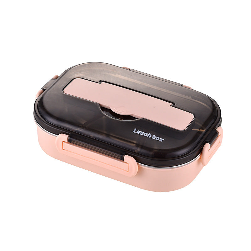 Lunch Box 304 Stainless Steel Double-layer For Students