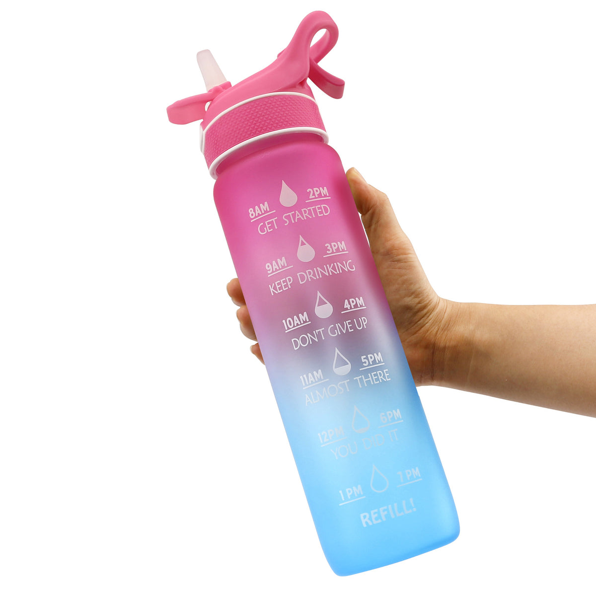 Water Bottle Scrub Bounce Cover Straw Space Cup Sports