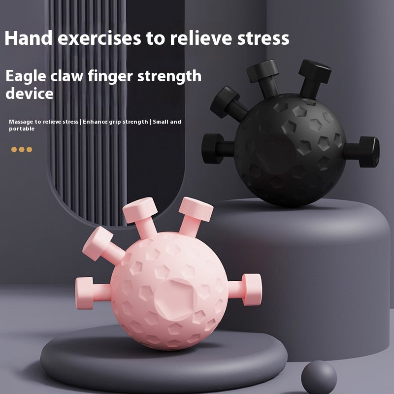 Gym Finger Hand Strengthener Grip Adjustable Resistance Balls Gripper Exerciser