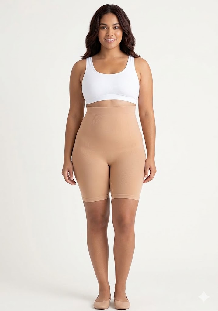 Shapewear For Women - High-waisted Tummy Control Shorts, Thigh Slimmer