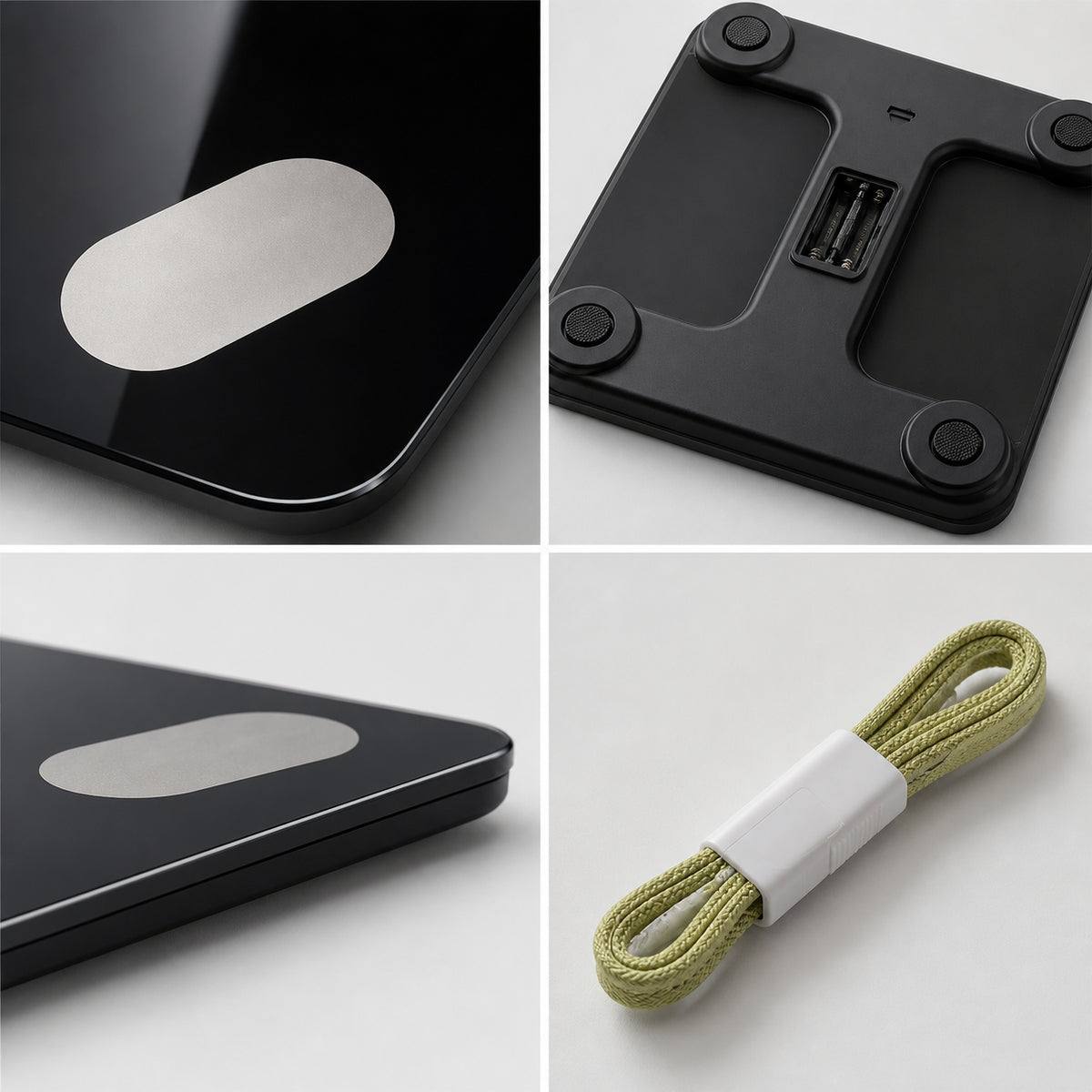 Bluetooth Body Scale Black Tempered Glass For Home Electronic 180kg