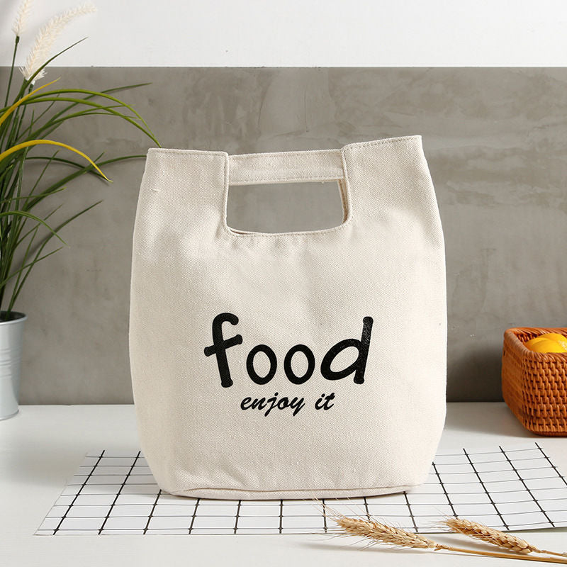 Canvas Lunch Box Bag Tote