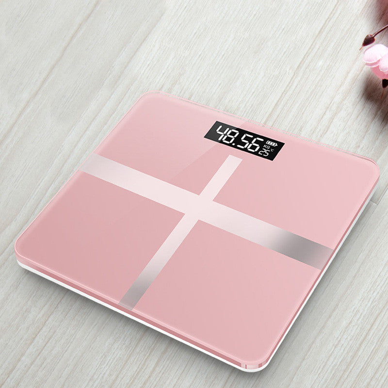 Glass Smart Bathroom Body Scale, USB Charging