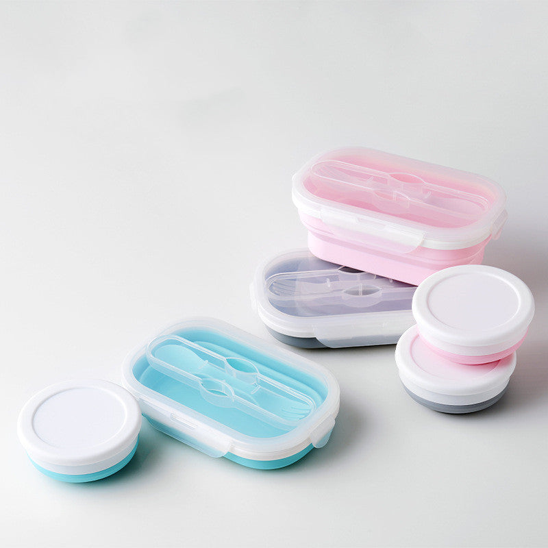 Portable Foldable Silicone Lunch Box