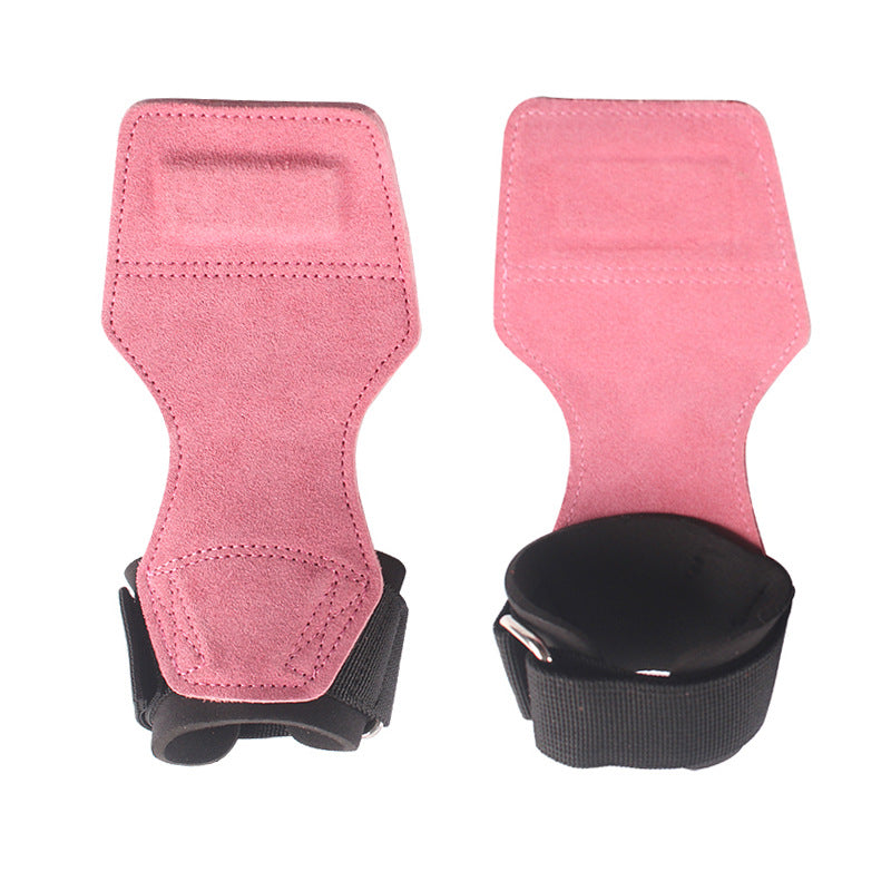 Leather Weightlifting Bar Gym Wrist Support Gloves