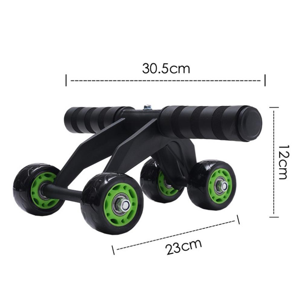 Four-wheeled Abdominal Roller Home Exercise Muscle Fitness Equipment