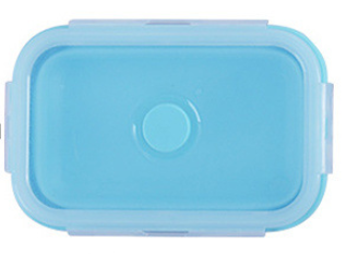Silicone Lunch Box Foldable Microwave Oven Storage