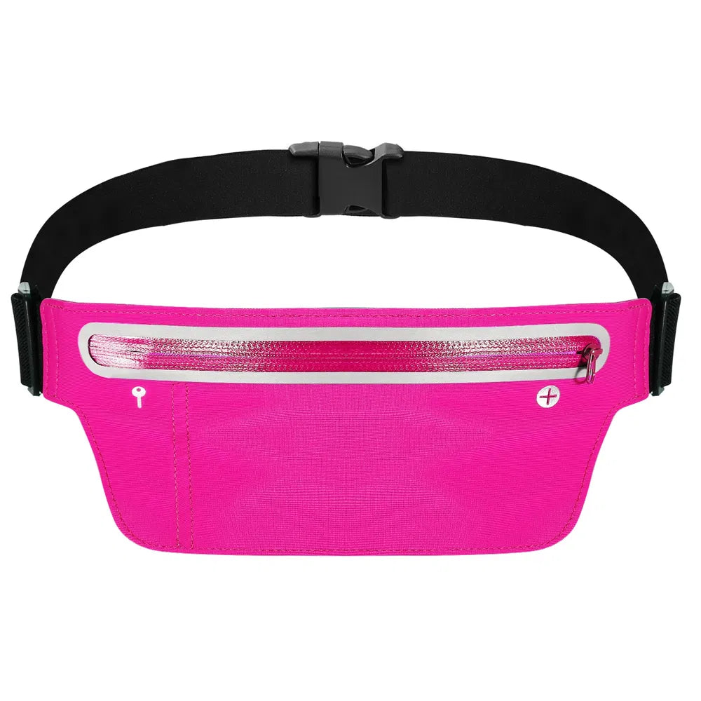 Unisex Sport Waist Pack Running Belt Bag Pouch Adjustable Bounce Free