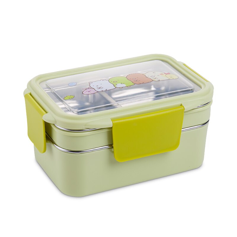 Stainless Steel Lunch Box Double