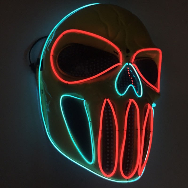 Halloween Ice Blue Scary Mask