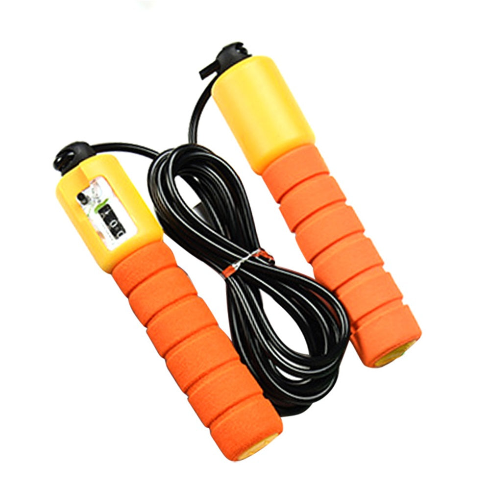 Skipping Rope With Counter Adjustable Length Wear-resistant Foam Cotton Handle