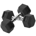 2x4kg Rubber Dumbbell Sports Hex Weights Sets Home Gym Fitness Hexagonal