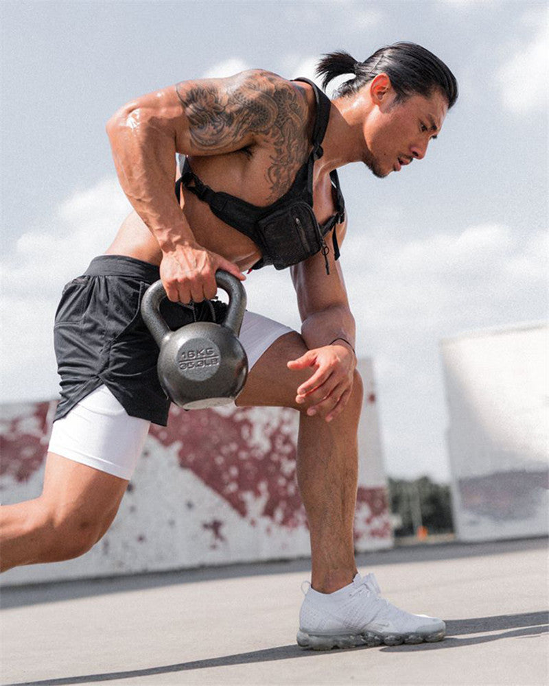 Summer Running Shorts Men 2 In 1 Sports