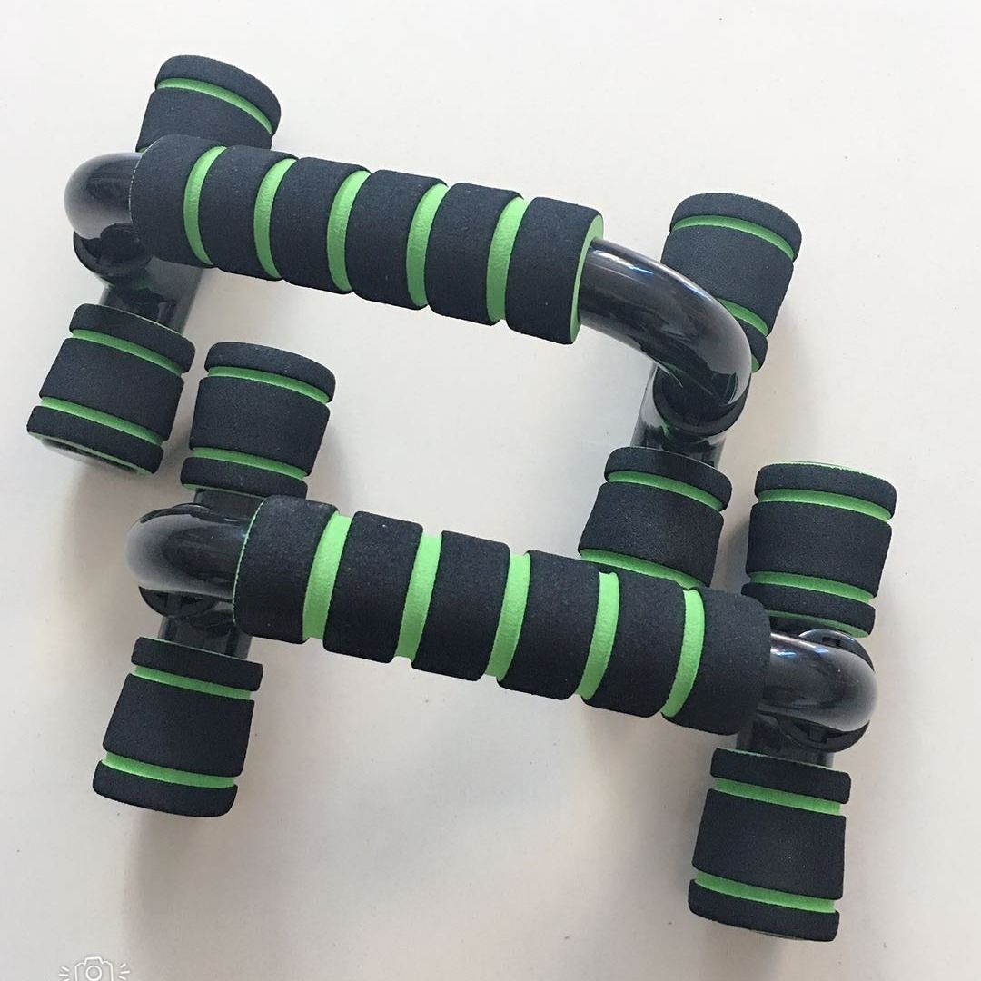 H-shaped Push-up Stand Sponge Hand Grip ABS Fitness Chest Training Bar Exercise