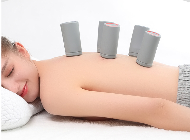 Electric Silicone Cupping Therapy Equipment Full Body Massage EMS Pulse