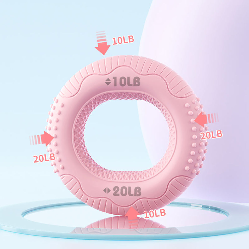Silicone Adjustable Hand Grip Arm Strength Exercise Gripping Ring Fitness Gym