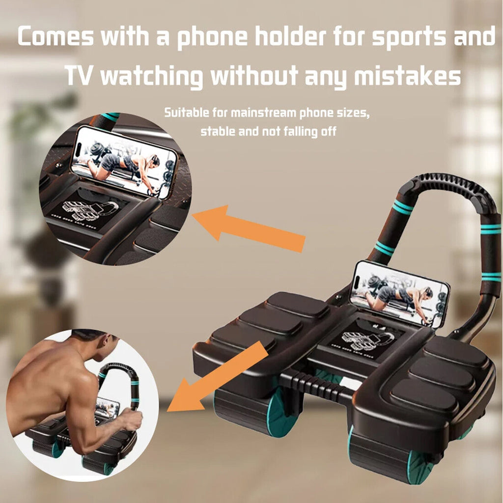 Healthy Belly Wheel Abdominal Fitness W 6 Elbow Support Ab Roller