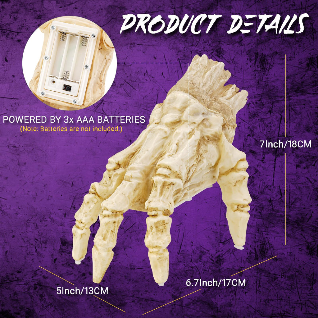 Halloween Electric Luminous Crawling Hand Animated Decoration Induction Zombie