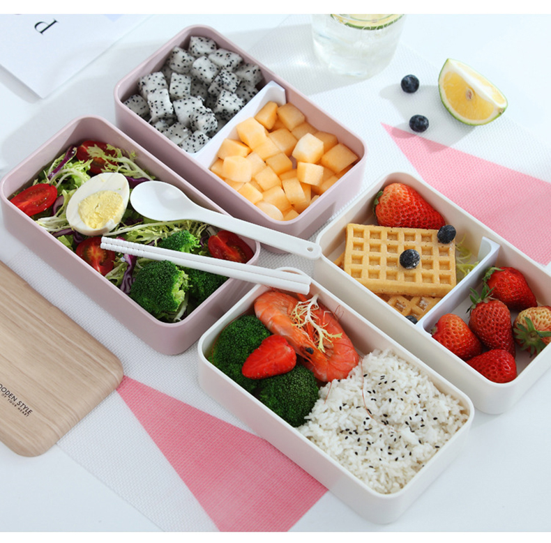Japanese Bento Box Office Worker Ins Double Separated Lunch