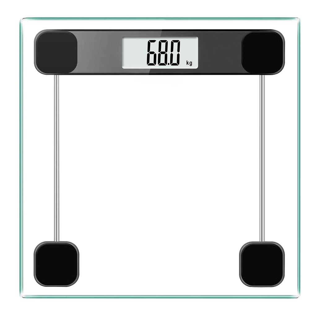Household Electronic Body Scale With Transparent Tempered Glass Weight