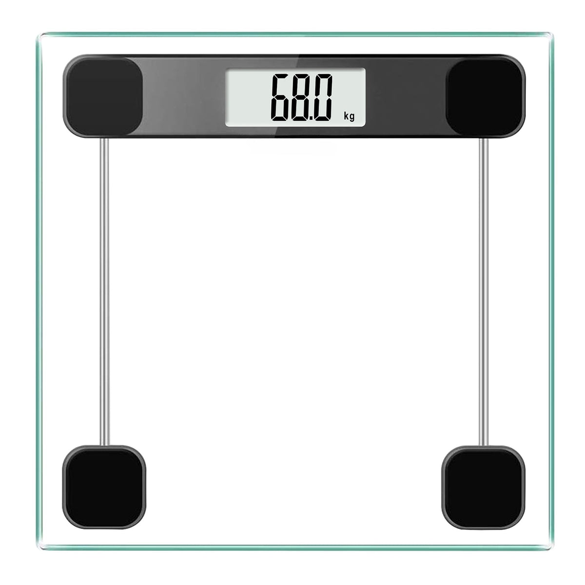 Household Electronic Body Scale With Transparent Tempered Glass Weight
