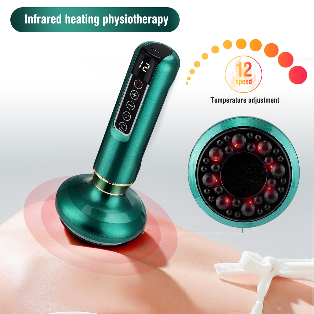 Electric Vacuum Cupping Massager For Body Anti-cellulite Suction Cup Gua Sha