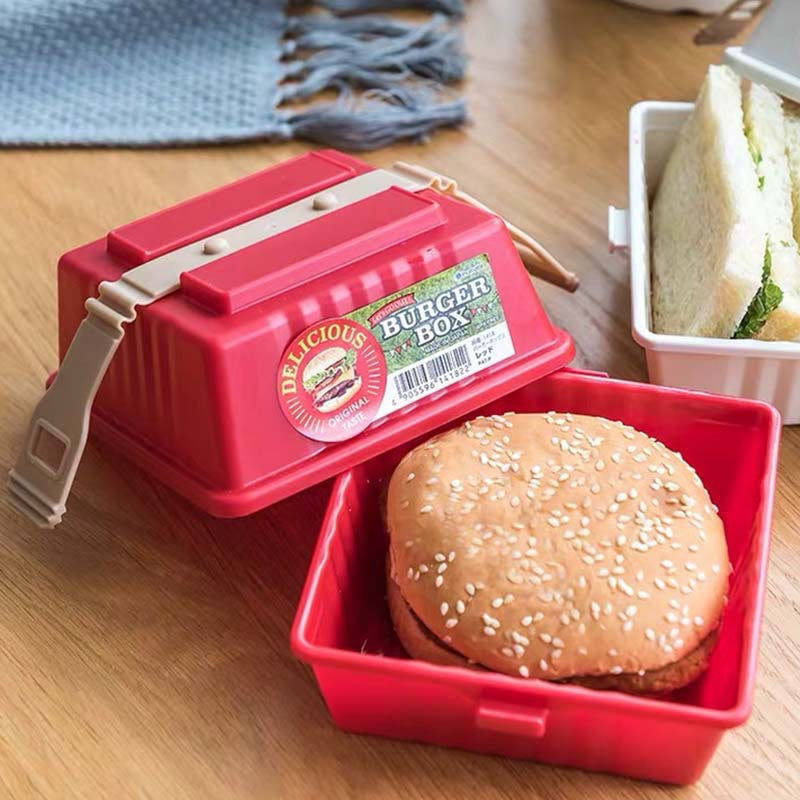 Hamburger Box Lunch Food Storage