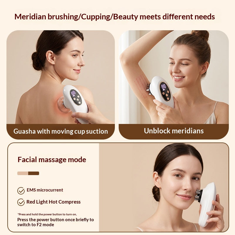 3-in-1 Meridian-clearing Gua Sha And Cupping Massager