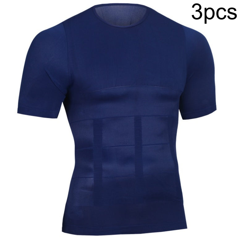 Men's Body Shaper Slimming T-shirt