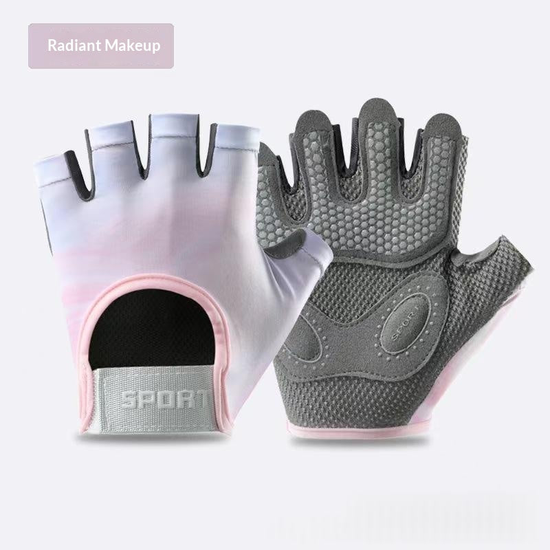 Callus-protecting Half-finger Gym Gloves For Weightlifting And Strength Training