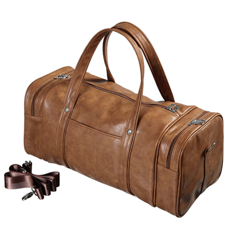 Men's And Women's PU Leather Travel Lightweight Waterproof Wear-resistant Gym