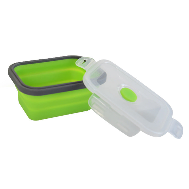 Silicone Lunch Box Foldable Microwave Oven Storage