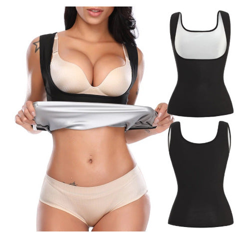 Fitness Corset Men's Shapewear Heat Trapping Shirt Sweat Body Shaper Vest